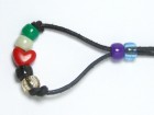 Salvation Bracelet 20 Red Heart Christmas Dark Chocolate Leather